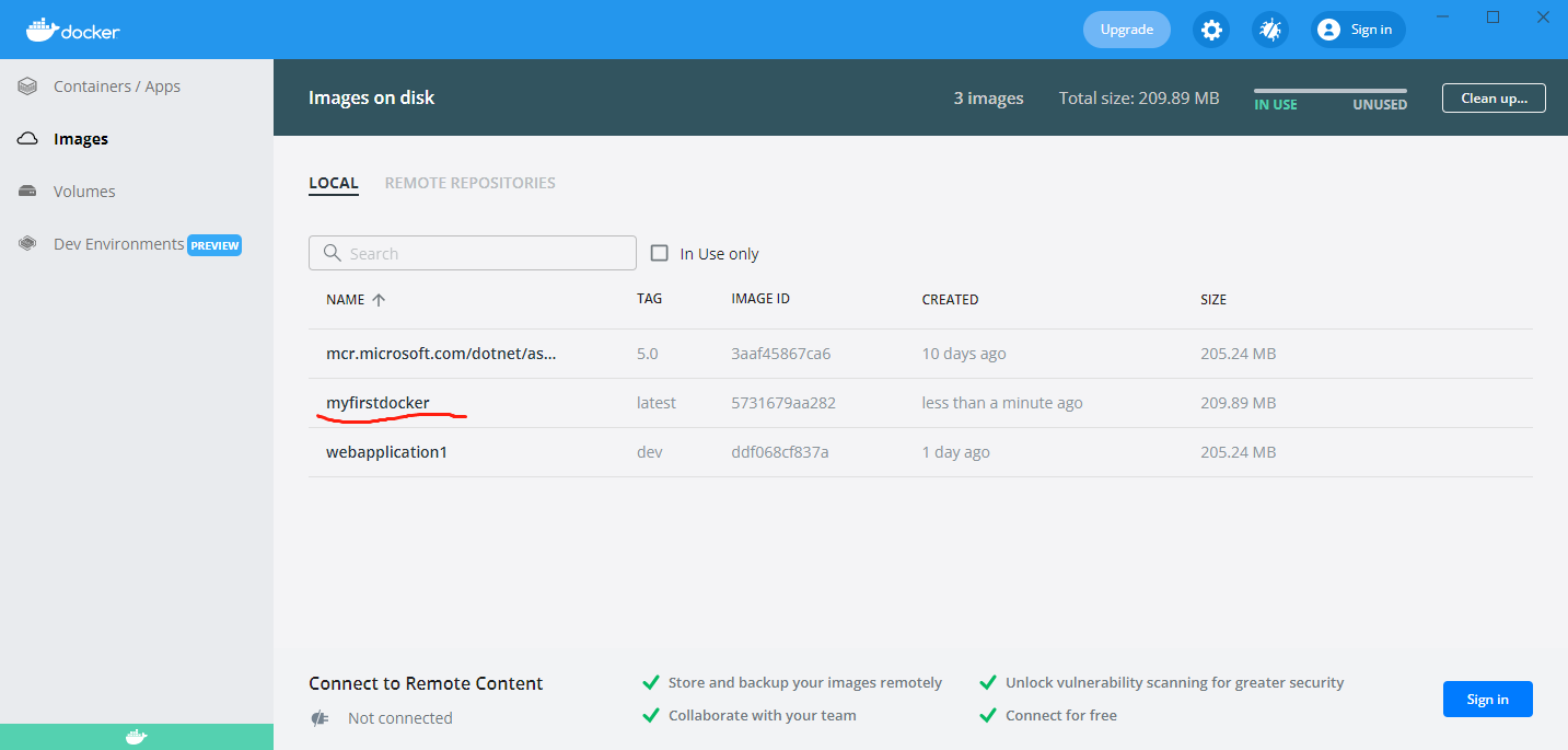 Windows环境下在docker中运行conos 7导致dockers无法正常打包 docker windows core_命令行_05