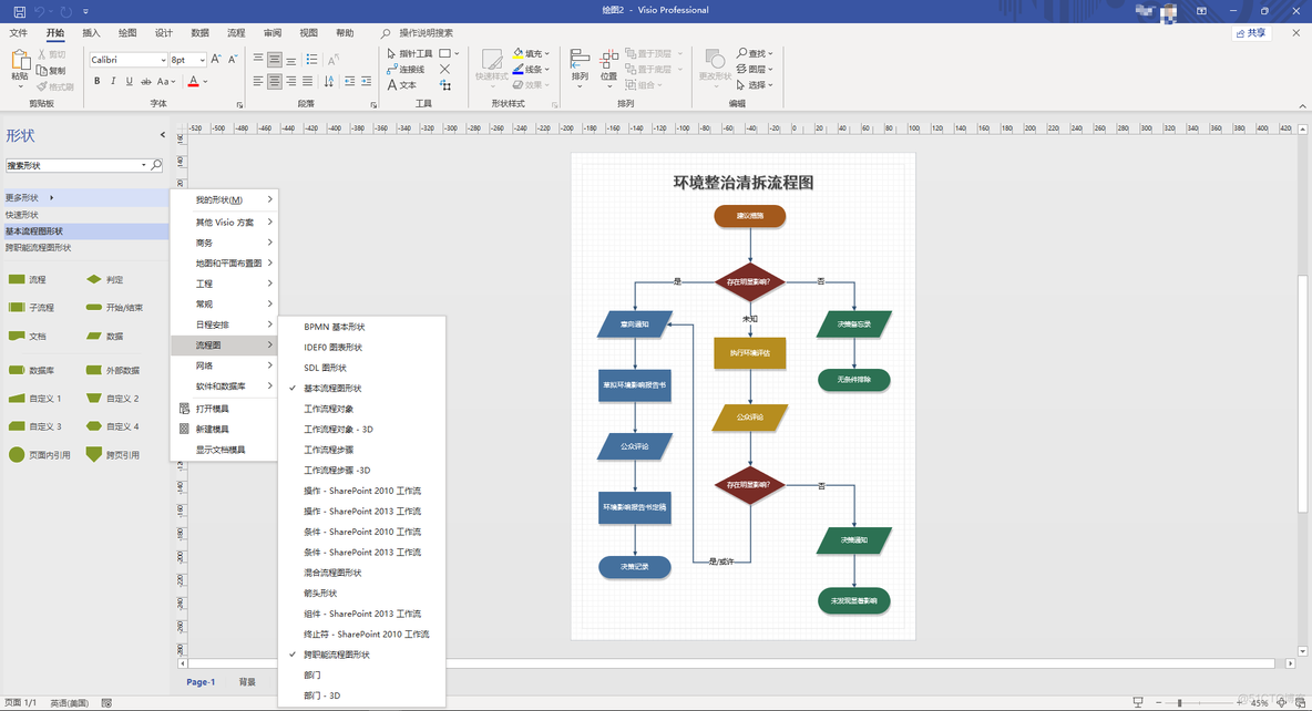 用visio画软件架构图 visio 软件架构图_绘图_05