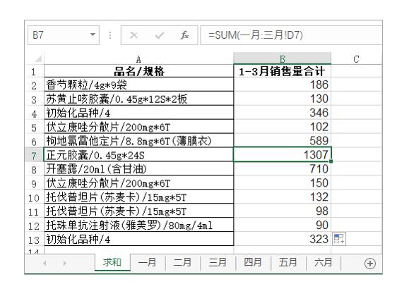 mysql 几个项目求和 mysql多表求和_表名_15