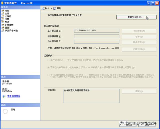 sql server 镜像 没有域 sqlserver镜像模式_Server_12