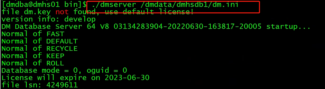 达梦数据库 换 mysql 达梦数据库修改_INI