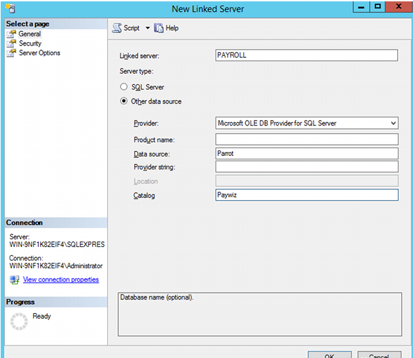 sql server连接服务器数据库 sql sever链接服务器_数据库_02