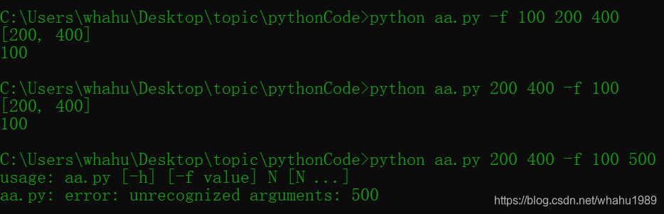 python 命令行接受参数 python3命令行参数_命令行参数_11