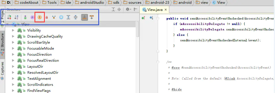 android studio 查看调用堆栈 android studio查看类结构_Image_16