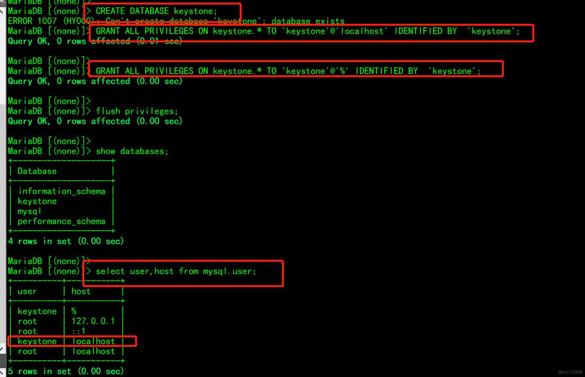 openstack的keystone组件 openstack keystone_数据库