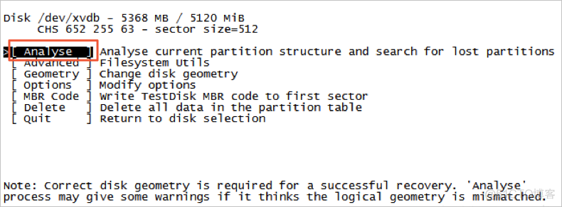 linux恢复sybase数据库 linux数据恢复教程_回车键_04