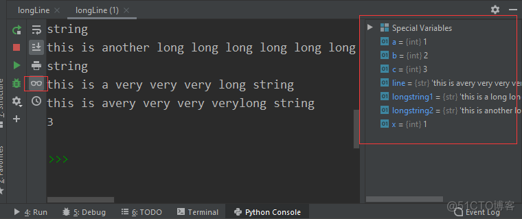 PyCharm 查看变量值_右键_04