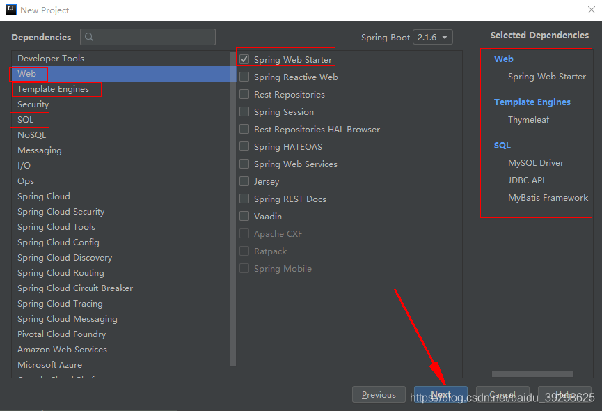 IDEA Mysql springBoot 项目创建 idea创建springboot项目步骤_Web_04