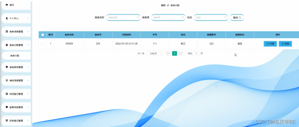 SQL 宿舍信息管理系统java javaee宿舍管理系统设计_mybatis_21