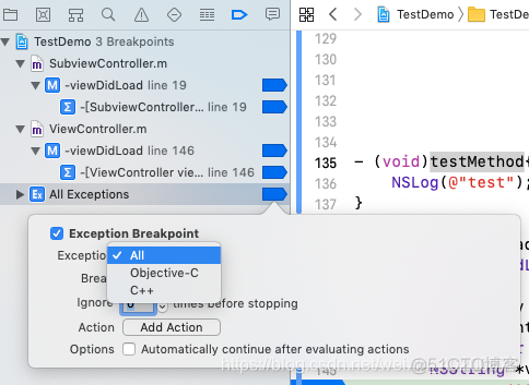 ios xcode不断点 xcode如何设置断点_Source_39