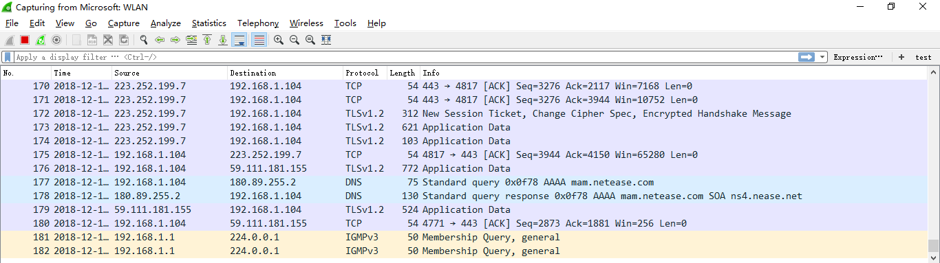 Wireshark​​抓包软件的过程与分析_抓包_15