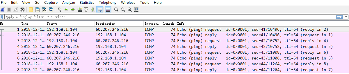 Wireshark​​抓包软件的过程与分析_数据_13