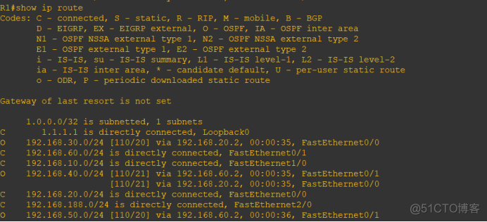 gns3 iosrouters 和iou device的区别 gns3配置ospf_路由表_12