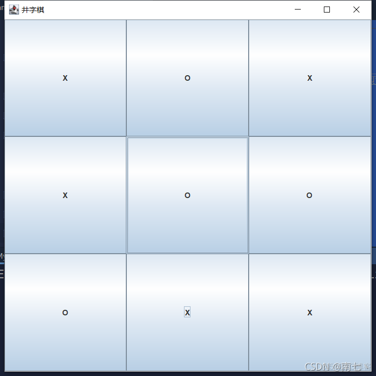 基于java的井字棋 java实现井字棋_基于java的井字棋_04