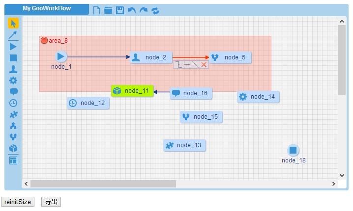 jQuery流程图展示组件 jquery 流程图_结点