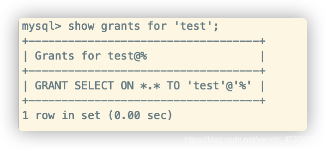 mysql 用户只给读权限 mysql授予用户权限命令_mysql 用户只给读权限_05