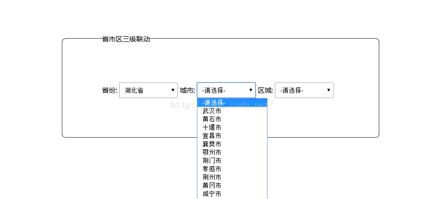 html5 省市区三级联查 ajax省市区三级联动的思路_html5 省市区三级联查