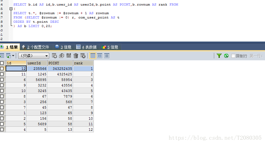 mysql查询排行后三分之一 mysql根据分数排名次_sql