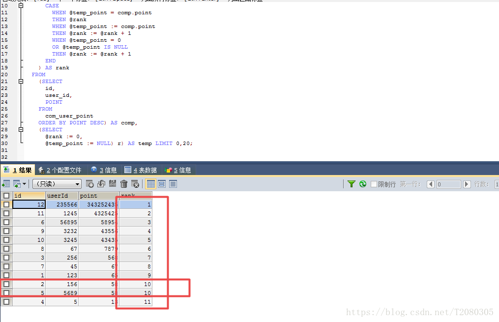 mysql查询排行后三分之一 mysql根据分数排名次_mysql 排名_05