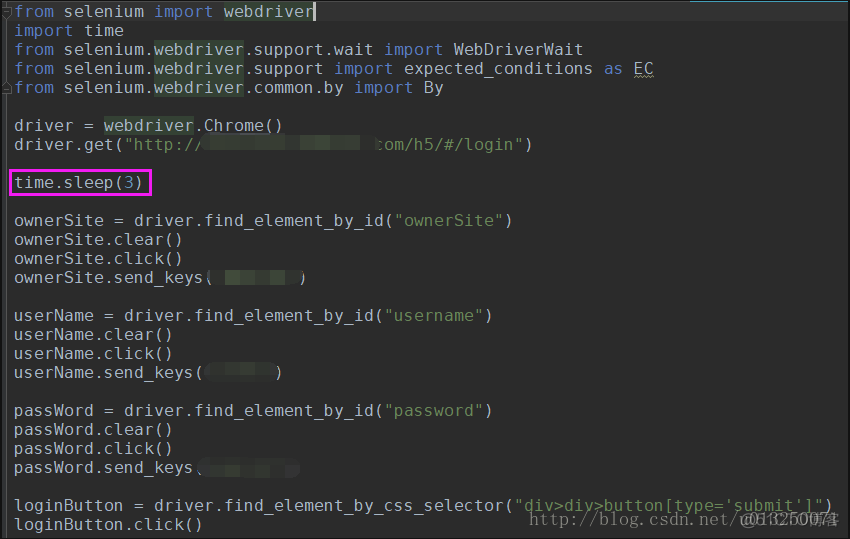 selenium python 等待1秒 selenium等待方式_登录页面