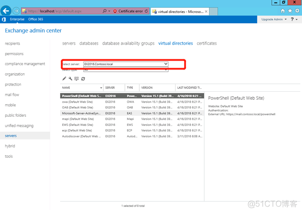 Exchange Server 2007升级AD架构 exchange2010升级2016_Server_09