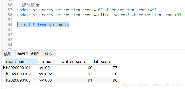 创建一个学生表和成绩表mysql 用mysql创建学生成绩表_mysql_06