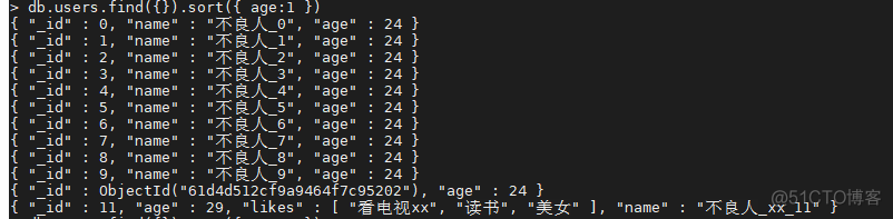 mongodb查询姓李的末尾是静的学生 mongodb查找姓名为refactor的文档_字段_11