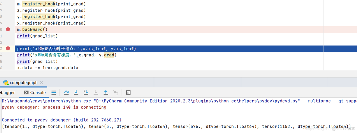 pytorch 模型裁剪后的梯度为0 pytorch求梯度_开发者_12