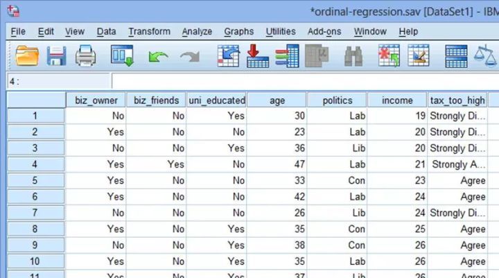 python有序logistics回归预测 有序logistic回归分析spss_SPSS