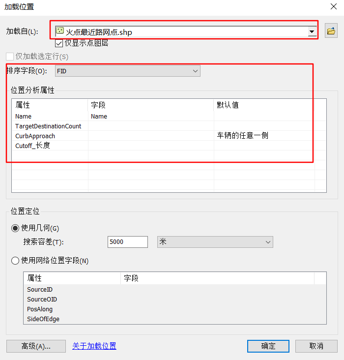 arcgis for javascript 路径规划 arcmap路径分析_字段_09