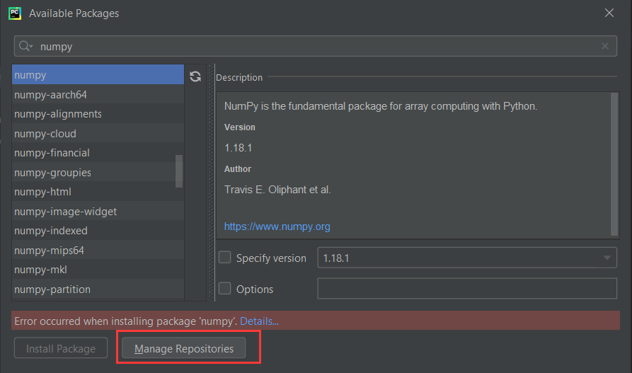 pycharm 安装模块  use the correct version of 