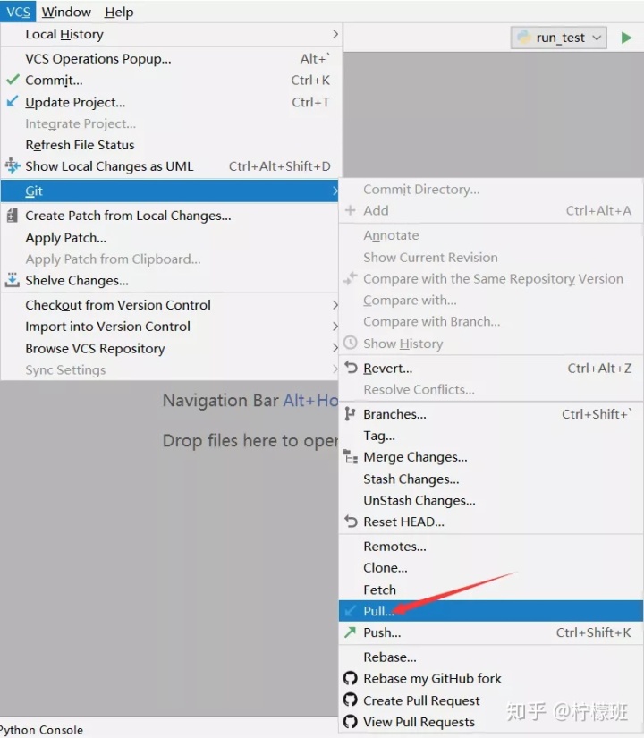 python 拉取git代码 pycharm上如何拉git代码_python 拉取git代码_12
