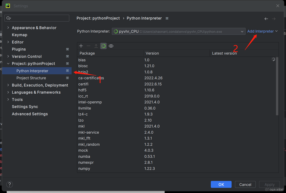 pycharm 更换anaconda中python版本 pycharm怎么设置anaconda环境_pycharm_03