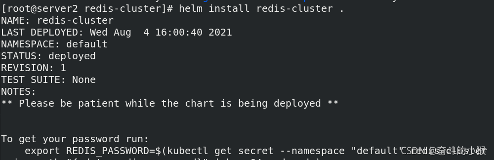 redis helm chart使用 helm部署redis_linux_20