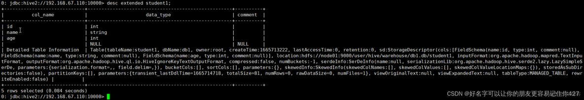 显示hive中表 hive refresh table tablename_hive_22