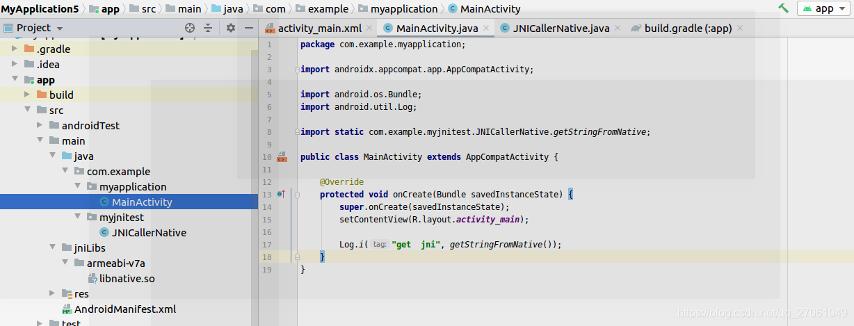 android  studio  编译 jni 调用标准的so库 （2）_java_04