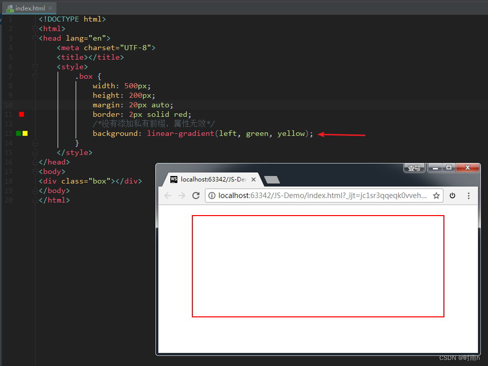 CSS3属性详解（一）文本  盒模型中的 box-ssize 属性  处理兼容性问题：私有前缀  边框  背景属性  渐变_盒模型_03