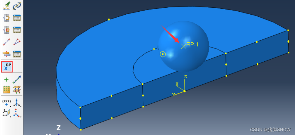 abaqus python创建参考点 abaqus参考点怎么设置_结点_02