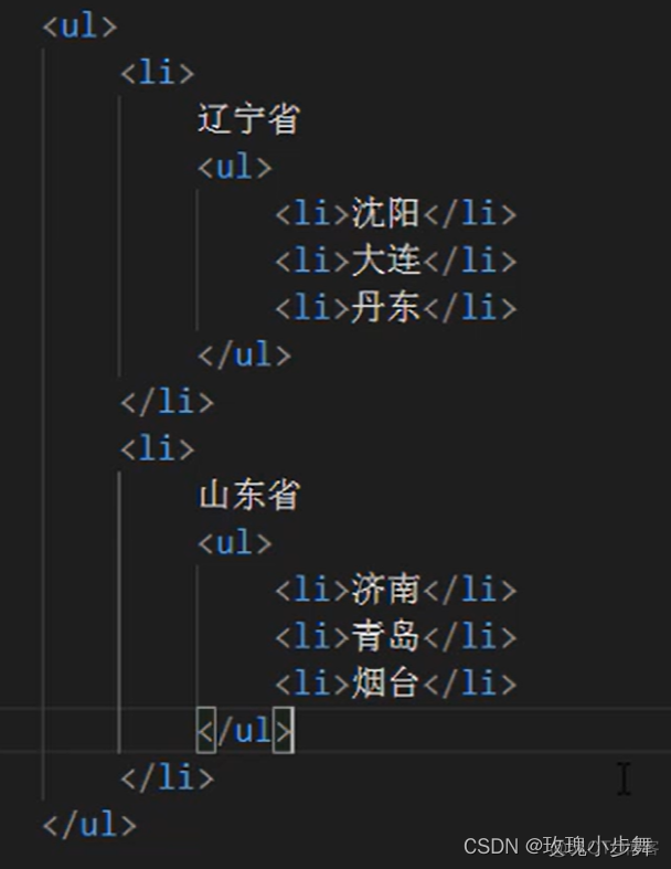 android嵌套列表 web前端嵌套列表_前端