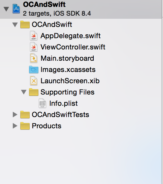 swift oc混合开发 类名 oc与swift混编_xcode