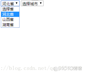 jquery ui 二级下拉联动效果 js下拉框二级联动_JS