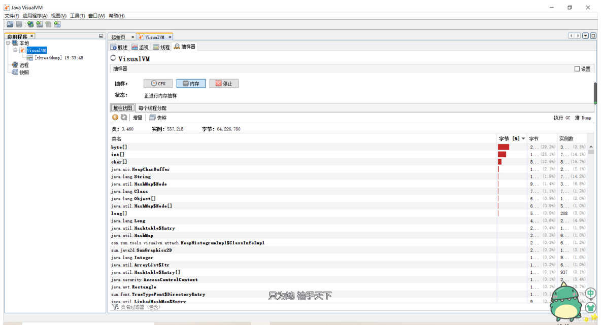 java visual 加载dump java visualvm分析 dump_JVM_07