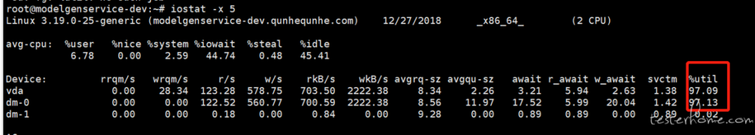 iostat查看磁盘读写速度 查看磁盘io使用情况_iostat查看磁盘读写速度_03