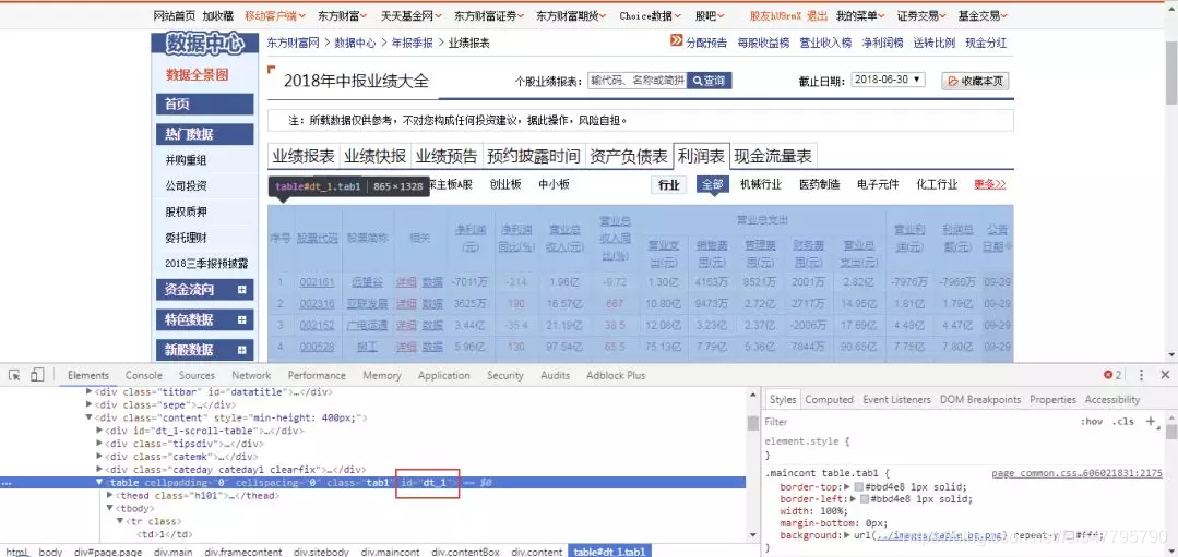 怎么用Python爬取企业报表 python爬取财务数据_数据_06