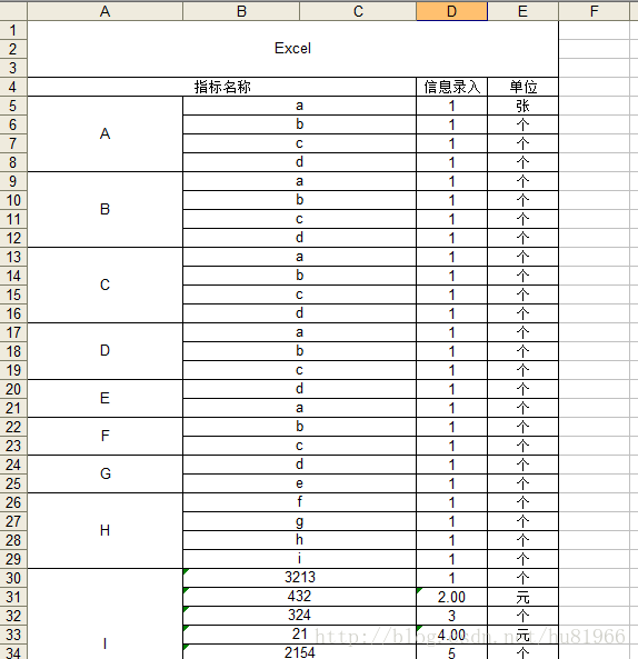 java poi单元格格式工具类 poi 单元格类型_poi