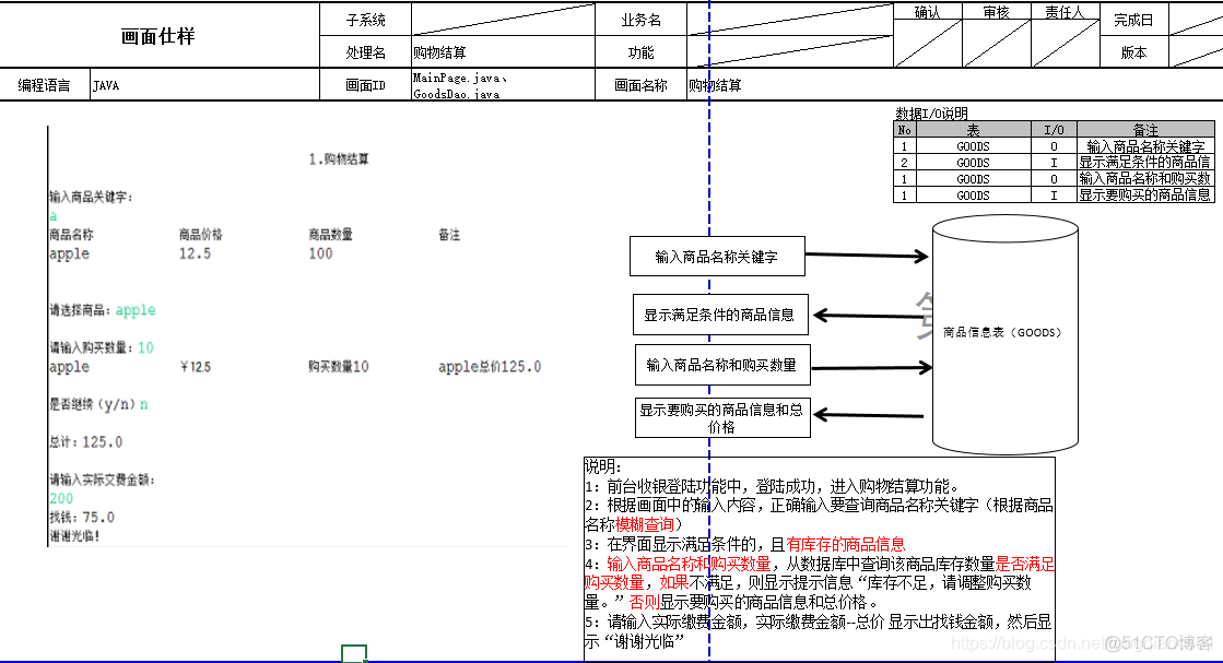 Java超市结账代码 超市购物java_java_04