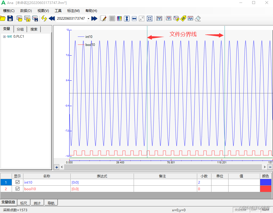 PYTHON 读取三菱PLC数据 三菱plc数据提取_录波_10