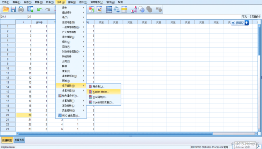 生存分析中位生存时间R语言 中位生存时间怎么算 spss_生存分析中位生存时间R语言_03