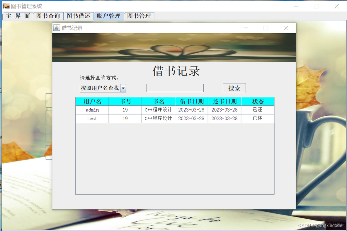 带界面的Java 带界面的图书管理系统_带界面的Java_09