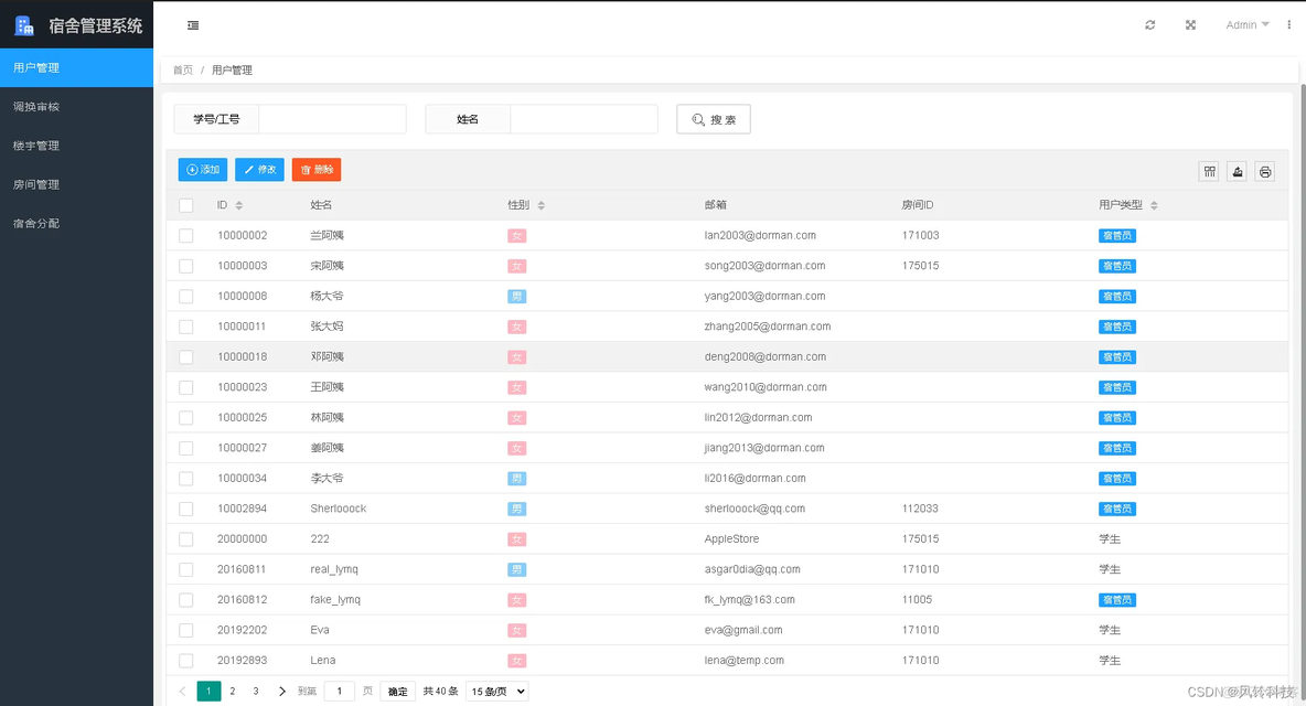 Java宿舍报修管理系统报告 java宿舍管理系统源码_Java宿舍报修管理系统报告_03